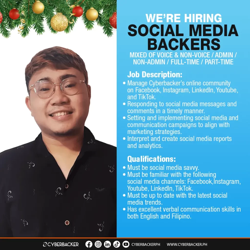 Cyberbacker Careers - Hiring Social Media Backers